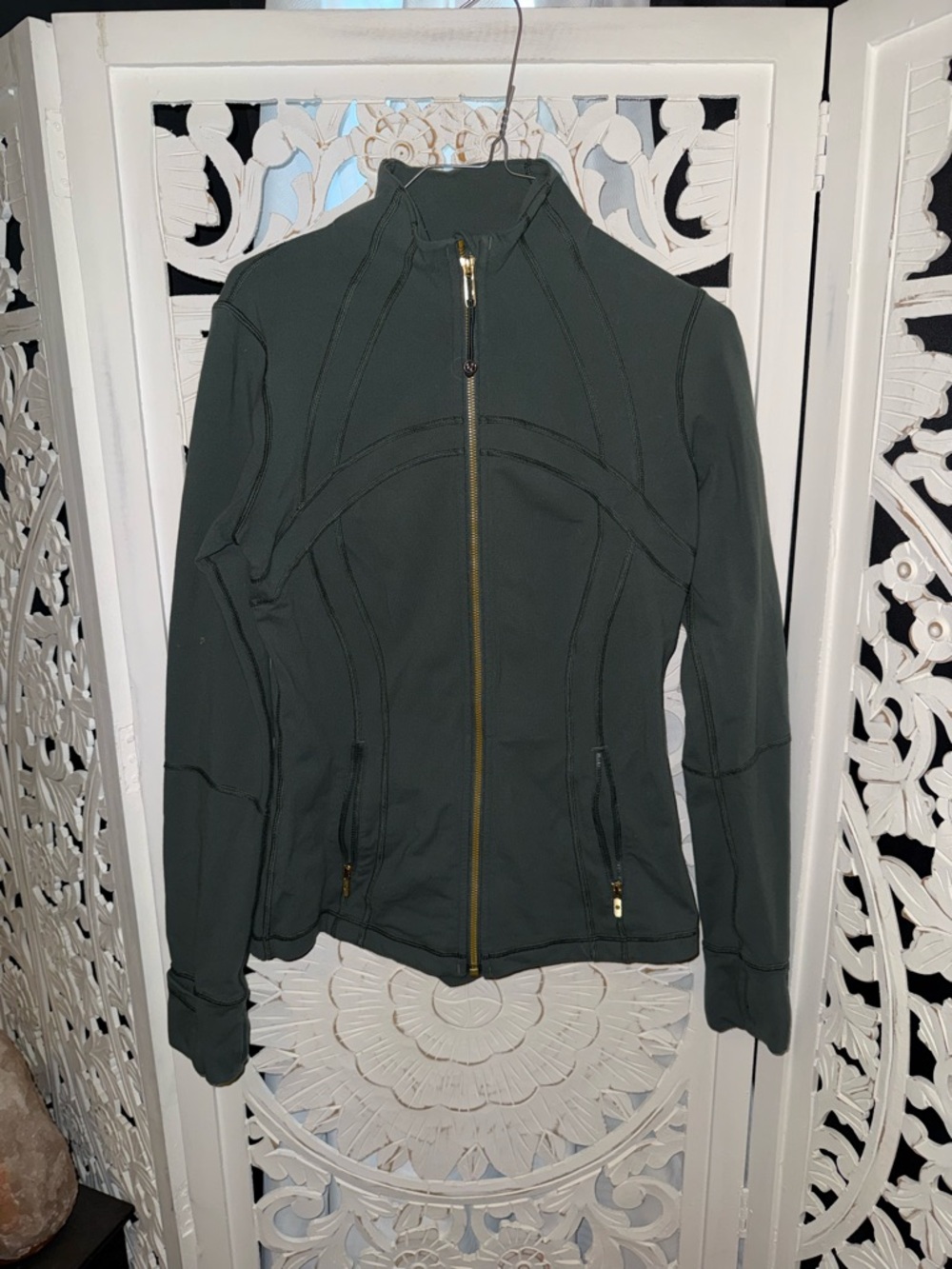 Lululemon Dark Forest/Gold Define Jacket